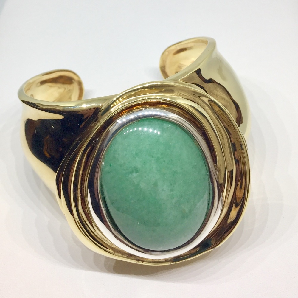 RLM Studio Sterling & Brass Large Cuff Bracelet